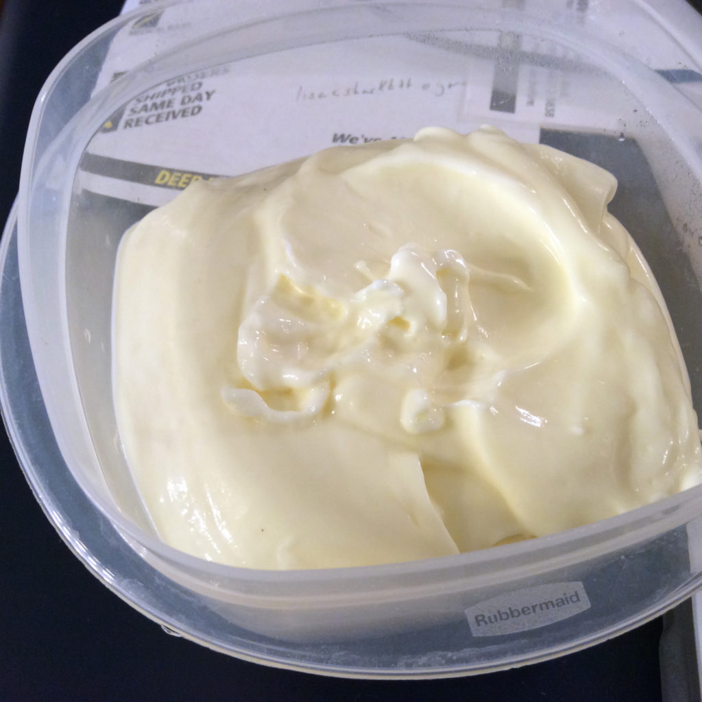Homemade mayo success thick white and creamy