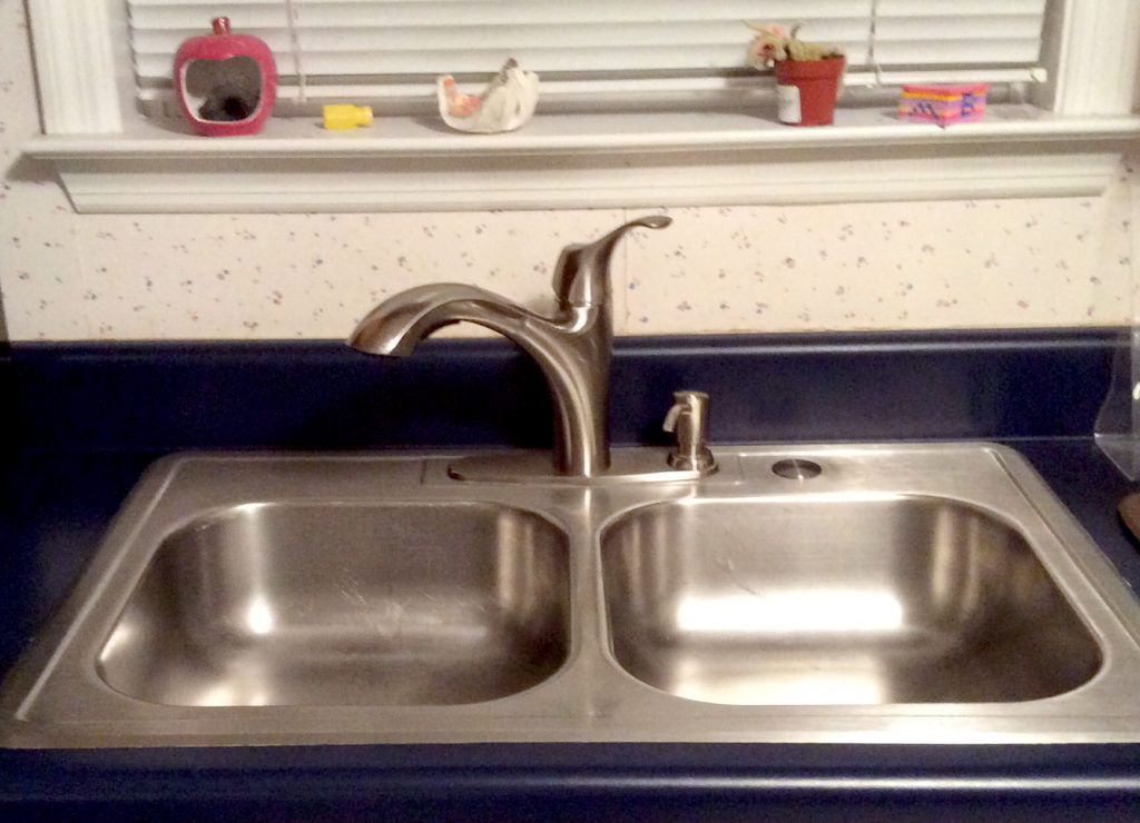 Starting with a clean sink makes cooking and clean-up easier