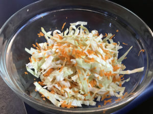 Can't find cole slaw mix? Make your own!