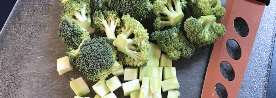 Chopped Broccoli - quick and frugal!