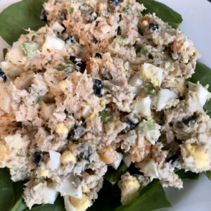 Salmon salad for a cool lunch!