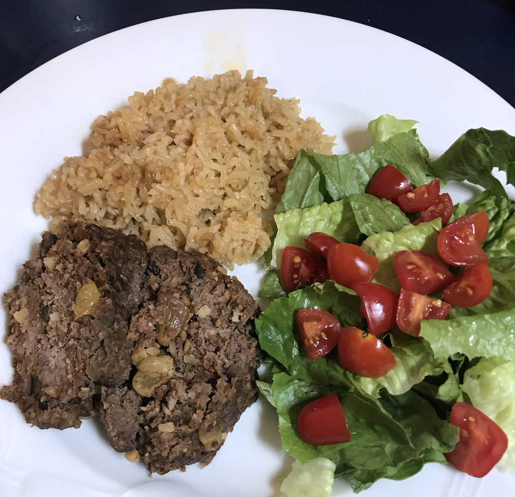 Cuban meatball meatloaf...much faster!