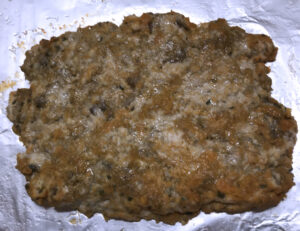 Flat chicken meatloaf isn't pretty...but it is faster!