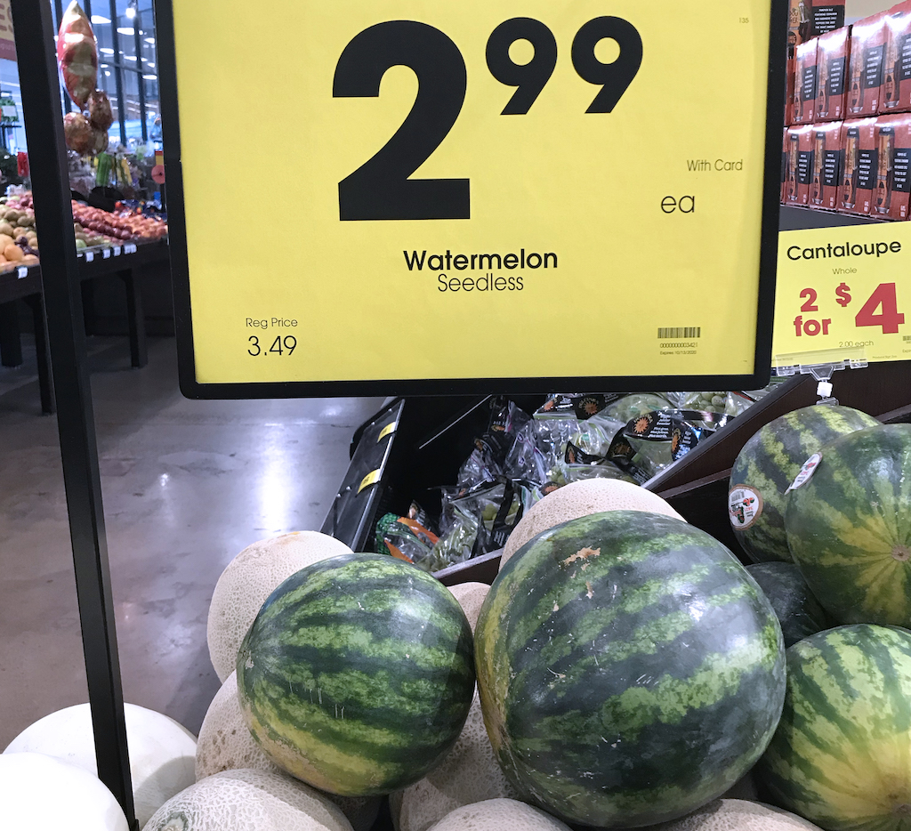 Which watermelon would you buy? The biggest of course!