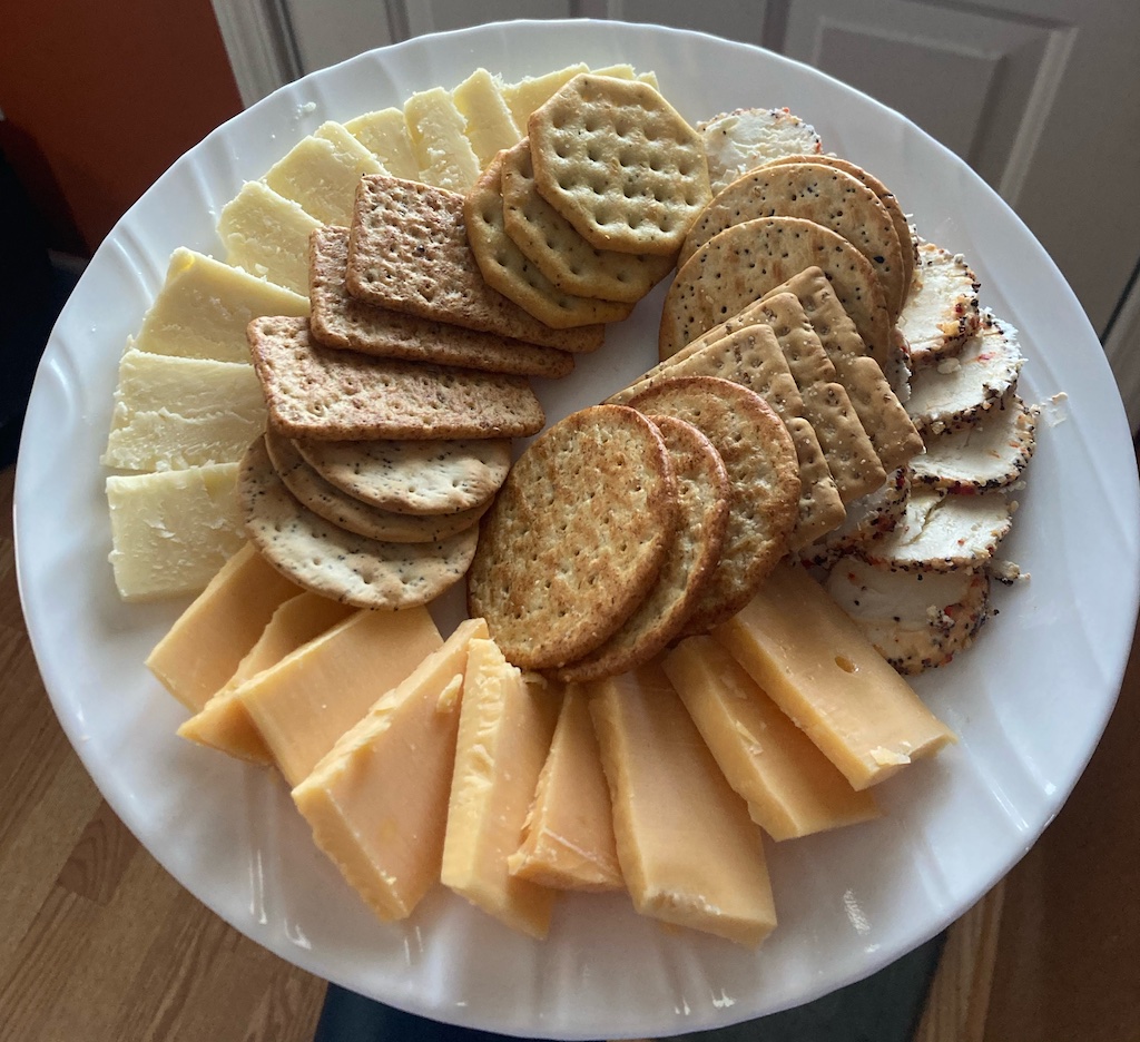 Literally just meat and cheese charcuterie!
