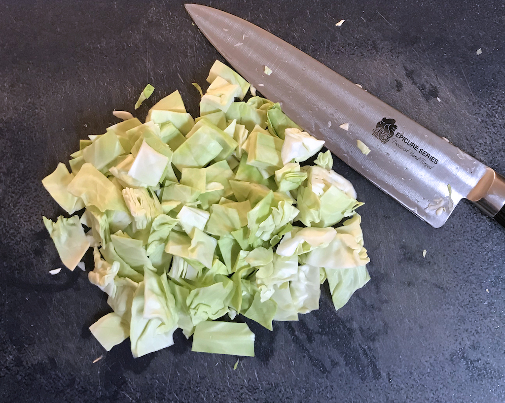 chopped cabbage to saute'