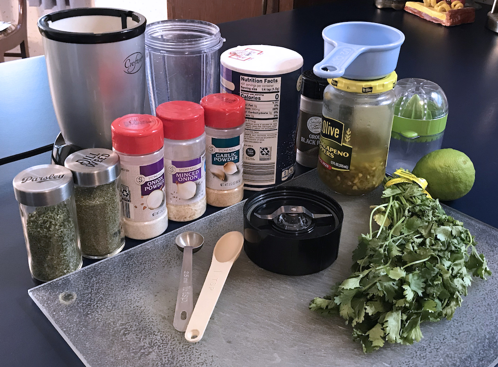 Ingredients for Copycat Chuy's Jalapeño dip