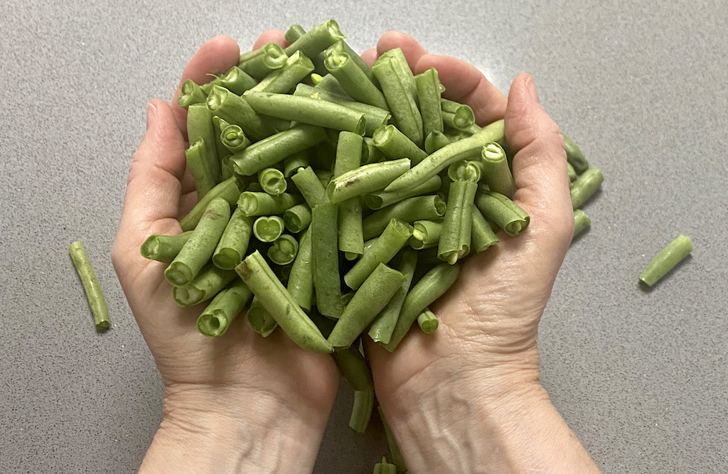 Fond memories of snapping beans with my grandmother