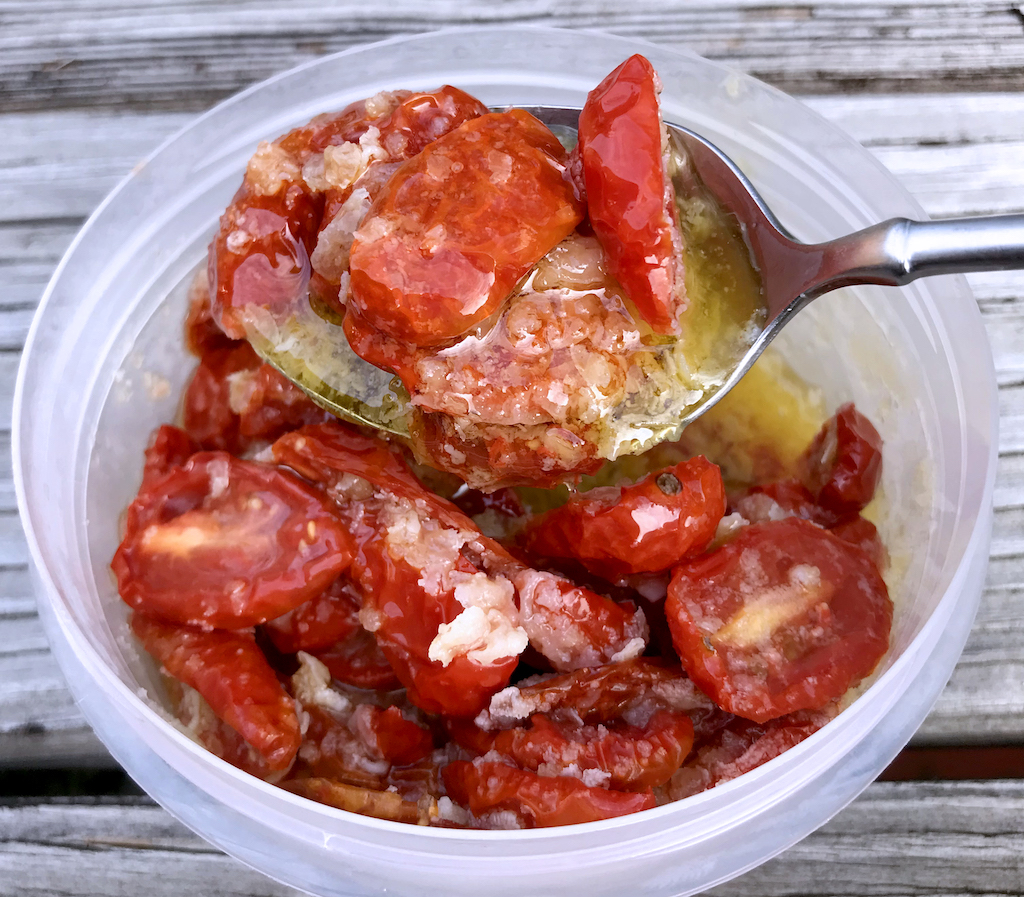 preserve "sun-dried" tomatoes in olive oil