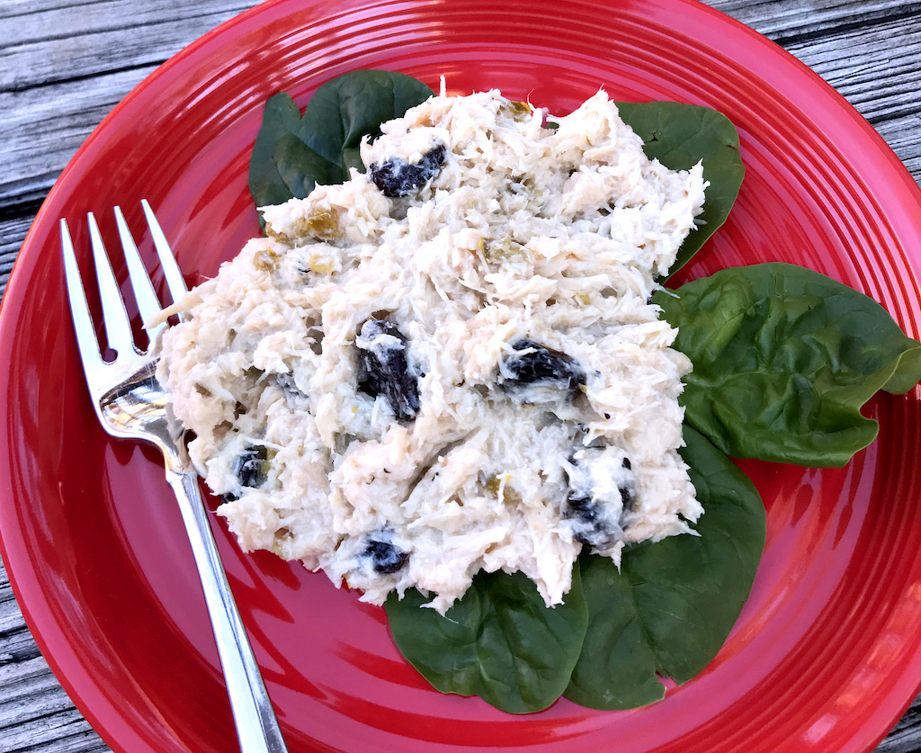 Cranberry jalapeño chicken salad - with a twist