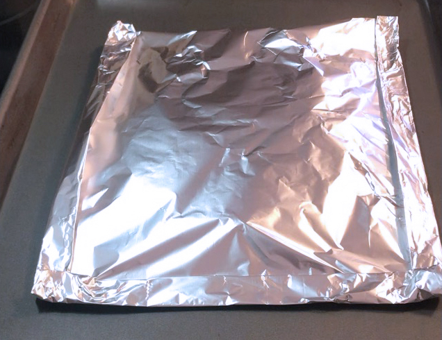 Carrots in a foil pouch for roasting/steaming