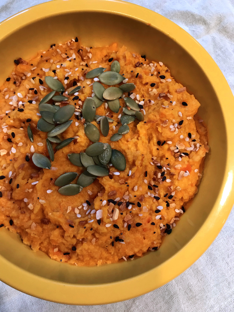 Roasted Carrot Hummus - so easy a beginner can do it!