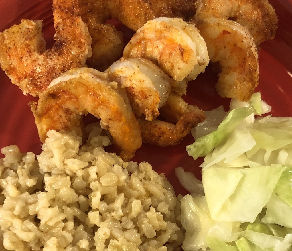 Pair simple sides with Super quick shrimp for a tasty/easy/quick meal