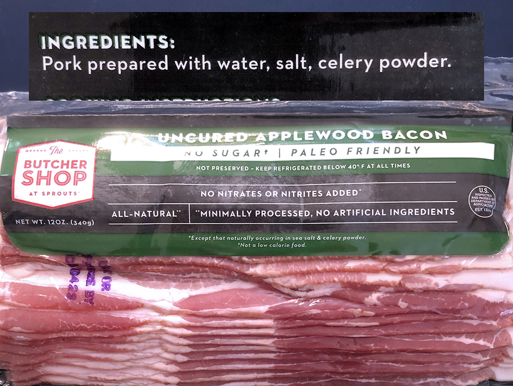 Sprout's The Butcher Shop brand has a no sugar bacon