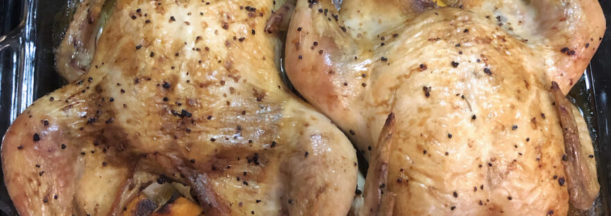 Roasting is a great way to cook a lot of chicken