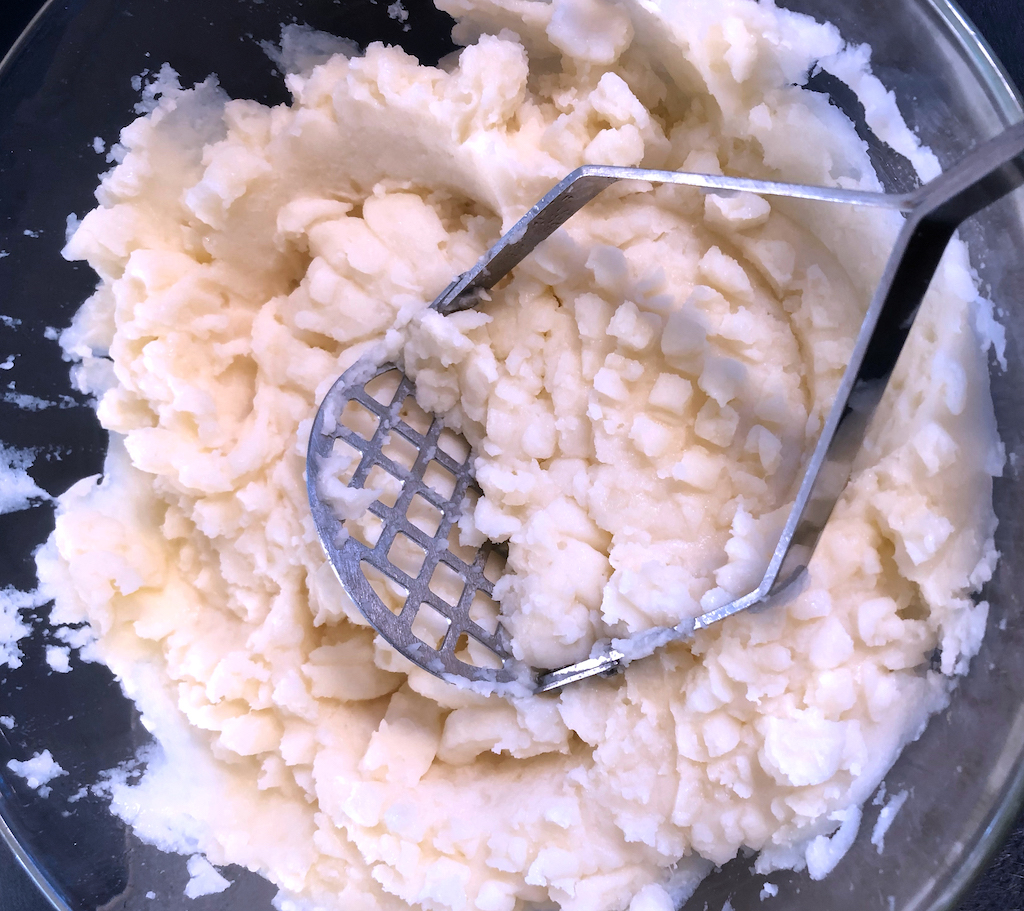 Enough potatoes after cutting out eyes to make mashed potatoes