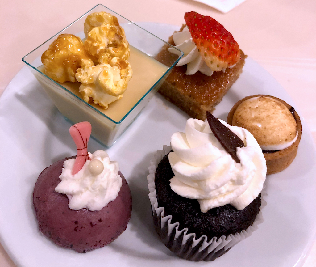 "Tiny" desserts at DisneyWorld's Crystal Palace