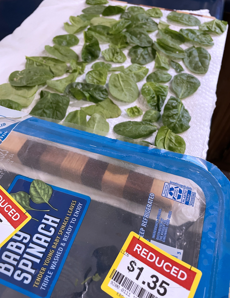 This spinach was definitely worth these surprise savings